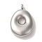 Non-Tarnish Ion Plating(IP) 304 Stainless Steel Pendants, Balloon Letter Charm, Stainless Steel Color, Letter O, 25x16.5x6mm, Hole: 2mm