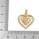Латунные микропаве прозрачные подвески с фианитом ZIRC-M001-14G-3