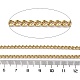 Латунные текстурированные овальные звенья цепи CHC-H113-20G-2