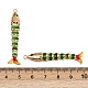 Латунные микро проложить кубического циркония подвески KK-H081-05G-01-3