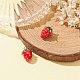 2шт латунные эмалированные подвески KK-YW0001-79-5