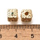 Латунные микро проложить кубического циркония бусы KK-M318-28G-2