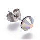 Серьги-гвоздики из нержавеющей стали 304 EJEW-L205-03B-1