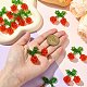 Подвески из стекла ручной работы в виде вишневых семян PALLOY-CJ00077-4