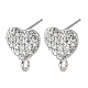 Латунные серьги-гвоздики из циркония KK-Z102-12P-1