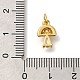 Латунные микро проложить кубического циркония подвески KK-M295-21G-3