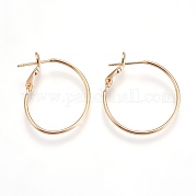 Латунные серьги обруча EJEW-P160-03G-NF