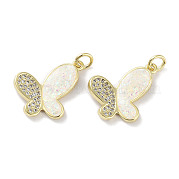 Латунные микропаве прозрачные подвески с фианитом KK-L213-044G