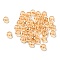 Glass Seed Beads, AB Color, Rondelle, Orange, 4x3mm, Hole: 1.2mm,  20g/bag