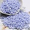 Macaron Color Opaque Frosted Glass Seed Beads, Peanut, Lavender, 6x3x3mm, Hole: 1.2mm, about 88pcs/10g