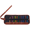 36-Position Pencil Canvas Pen Case, Pencil Roll, for Stationery Storage, Black, 500x196x2mm