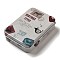 Rectangle Tinplate Storage Box, Jewelry Box, for DIY Candles, Dry Storage, Spices, Tea, Candy, Party Favors, Zebra, 9.5x6.9x2.35cm