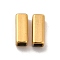 Ion Plating(IP) 304 Stainless Steel Beads, Rectangle, Real 18K Gold Plated, 10x4x4mm, Hole: 2.5x2.5mm