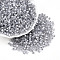 Glass Seed Beads, Inside Colours, Bicone, Light Grey, 4.5x3.5mm, Hole: 1.4mm, 6425pcs/pound
