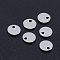 Non-Tarnish 201 Stainless Steel Laser Cut Charms, Blank Stamping Tag, Flat Round, Stainless Steel Color, 6x1mm, Hole: 1.2mm