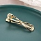 Bowknot Metal Alligator Hair Clips for Women Girls, Golden, 60x13mm
