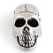 Tibetan Style Alloy Beads, Skull, Cadmium Free & Nickel Free & Lead Free, Antique Silver, 20x10x8.5mm, Hole: 4.5mm, about 170pcs/1000g