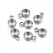 Tarnish Resistant 201 Stainless Steel Tube Bails, Loop Bails, Ring, Stainless Steel Color, 9x6x2.5mm, Hole: 2mm, Inner Diameter: 4mm