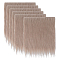 GORGECRAFT 6PCS 25x25cm Faux Fur Fabric Precut Shaggy Craft Plush Fluffy Fur Square Patches Artificial Cloth for DIY Sewing Crafts Pillows Pad Chair Cover Christmas Gnomes Making Home Decor, Wheat