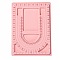 Plastic Bead Design Boards for Necklace Design, Flocking, Rectangle, Pink, 24x33x1cm