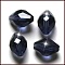 Imitation Austrian Crystal Beads, Grade AAA, K9 Glass, Faceted, Bicone, Prussian Blue, 8x11mm, Hole: 0.9~1mm