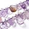 Rough Raw Natural Ametrine Beads Strands, Nuggets, 13~31x7~20x4~9mm, Hole: 0.8mm, about 35~40pcs/strand, 15.75''(40cm)