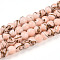 Baking Painted Glass Beads Strands, Round, Drawbench Style, Light Salmon, 6~6.5mm, Hole: 1mm, about 139~162pcs/strand, 29.53~34.25 inch(75~87cm)