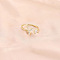 Fashionable Brass Cubic Zirconia Cuff Rings, Letter, Open Rings, Golden, Letter Y, Inner Diameter: 16~19mm