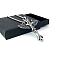 Stainless Steel Angel Wings Cross Pendant Necklaces for Men, Stainless Steel Color