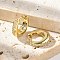 Oval Brass Micro Pave Clear Cubic Zirconia Hoop Earrings, Lead Free & Cadmium Free, Long-Lasting Plated, Real 18K Gold Plated, 15.5x15x4.5mm