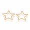 304 Stainless Steel Linking Ring, Star, Golden, 12x11.5x0.8mm
