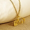 Hollow Bear Pendant Necklace, Stainless Steel Cable Chain Necklaces for Women