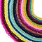 20 Colors Transparent Glass Beads Strands, for Beading Jewelry Making, Frosted, Round, Mixed Color, 8mm, Hole: 1.3~1.6mm, about 105pcs/strand, 31.4 inch