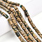 Natural Verdite Stone Beads Strands, Column & Rondelle Beads, 8~8.5x6~7mm, Hole: 0.7mm, Rondelle: 5.5~6.5x3~4mm, about 63~66pcs/strand, 14.96~15.55 inch(38~39.5cm)