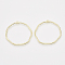 Alloy Open Back Bezel Pendants, For DIY UV Resin, Epoxy Resin, Pressed Flower Jewelry, Ring, Light Gold, 42~42.5x43~44x1.5mm, Hole: 2x1.5mm