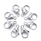 Tarnish Resistant 304 Stainless Steel Lobster Claw Clasps, Parrot Trigger Clasps, Grade A, Stainless Steel Color, 15x9x4mm, Hole:2mm