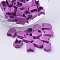 Spray Painted Alloy Multi-Strand Links, for Tile Elastic Bracelets Making, Arrow, Medium Orchid, 12x8x4mm, Hole: 1mm