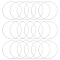 20Pcs Brass Linking Rings, Long-Lasting Plated, Round Ring, 925 Sterling Silver Plated, 40x1mm, Inner Diameter: 38mm