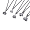 Non-magnetic Synthetic Hematite Necklaces, with Magnetic Clasps, Buddha and Animal, 19.4 inch(49.5cm)