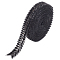 Hotfix Rhinestone(Hot Melt Adhesive On The Back), Rhinestone Trimming, Garment Accessories, Black, 22mm, 5yards/bundle