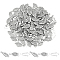 UNICRAFTALE 80Pcs Filigree Necklace Clasp Oval Filigree Fish Hook Clasp 304 Stainless Steel Box Clasps Horse Eye Clasps For Layered Necklaces, Jewelry, Crafts Bracelets