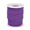 Nylon Threads, Milan Cords/Twisted Cords, Dark Violet, 3mm, about 21.87 yards(20m)/roll