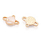 Alloy Enamel Pendants, Cadmium Free & Lead Free, Planet, Light Gold, Antique White, 11.5x16x2.5mm, Hole: 1.6mm