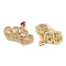 Brass Micro Pave Cubic Zirconia Pendants, Crown, Cadmium Free & Lead Free, Rack Plating, Long-Lasting Plated, Real 18K Gold Plated, 21.5x27x7mm, Hole: 4x3mm