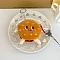 Cute Cartoon Fast Food Theme Plush Wallets for Children, with Key Rings, Hamberger, 11cm