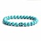 Turquoise Bracelet with Elastic Rope Bracelet, Male and Female Lovers Best Friend, Bead: 6mm