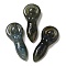 Natural Labradorite Pendants, Goddess Charms, 43~43.5x18.5~19x7~8.5mm, Hole: 11.5x1.5mm