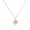 Heart Butterfly Clover Pendant Necklace, Stainless Steel Cable Chain Necklaces for Women