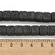 Бусы из натуральной лавы G-C136-F02-01-4