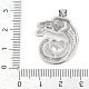 Латунные микро проложить кубического циркония подвески KK-M307-09P-3